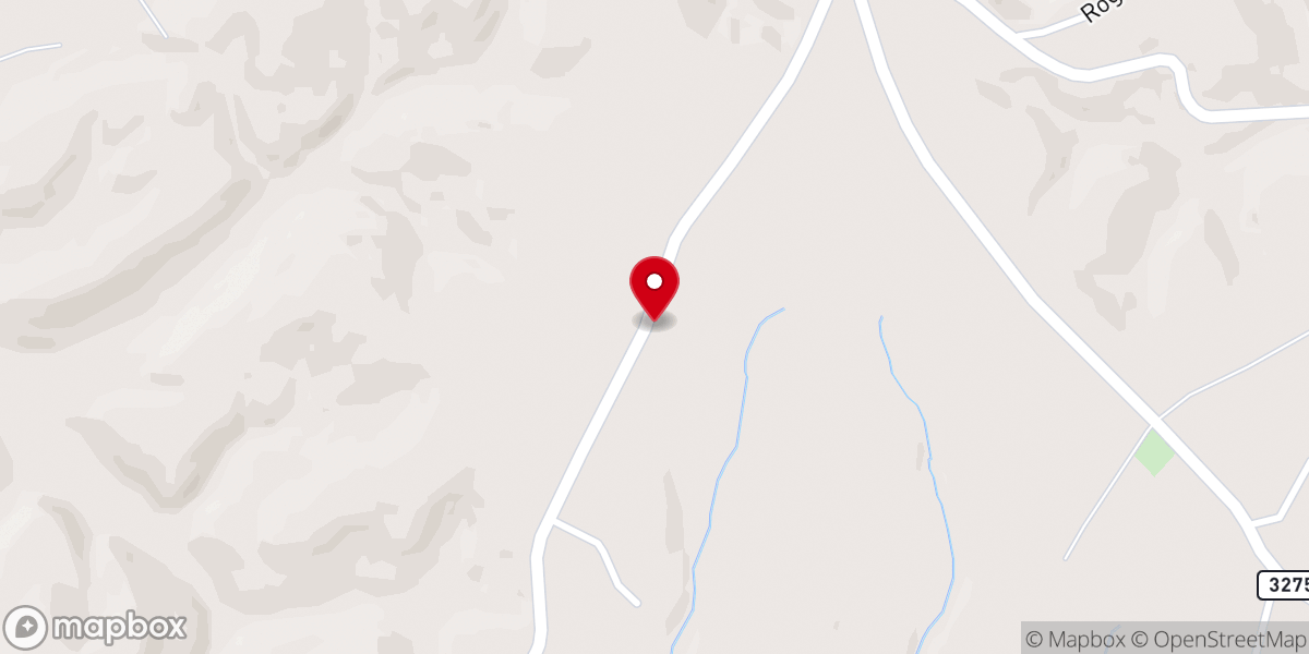 Map showing location of Hickory Grove Pentecostal Church