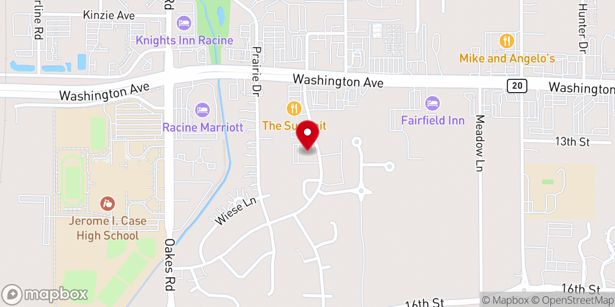Map showing location of Immanuel Baptist Church