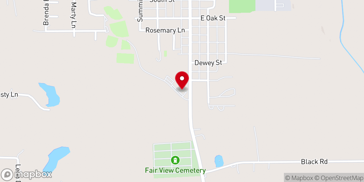 Map showing location of Community Christian Church