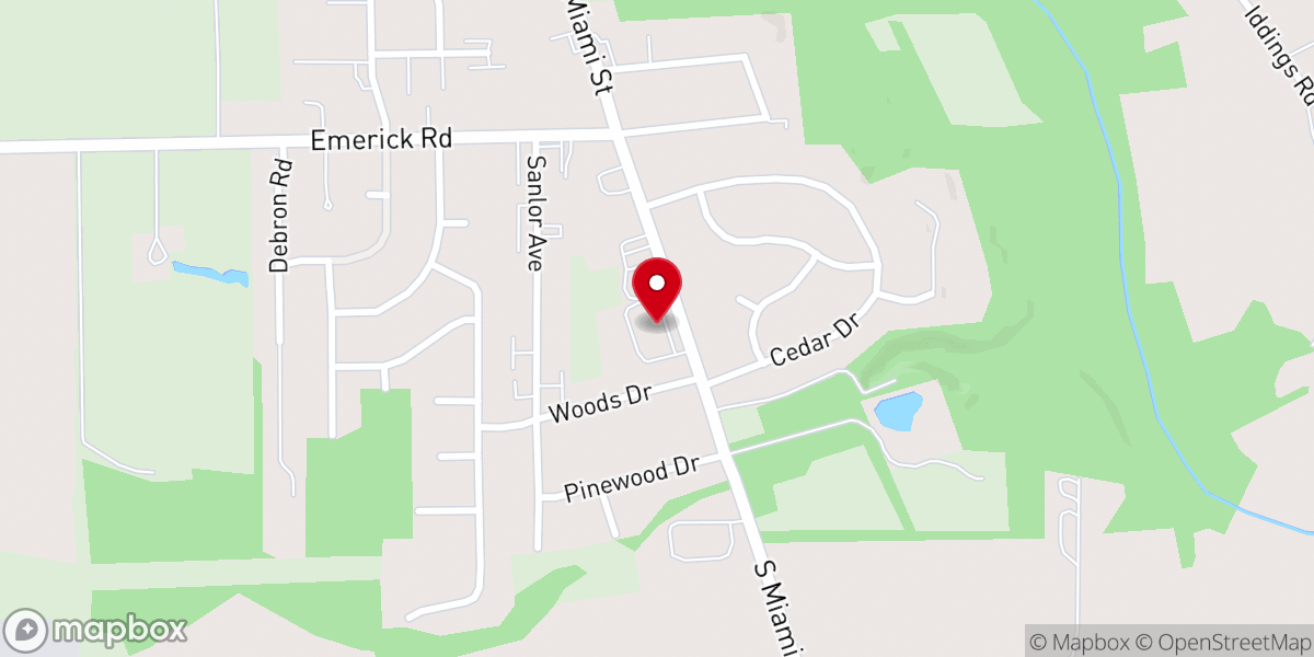 Map showing location of Good Shepherd Lutheran Church