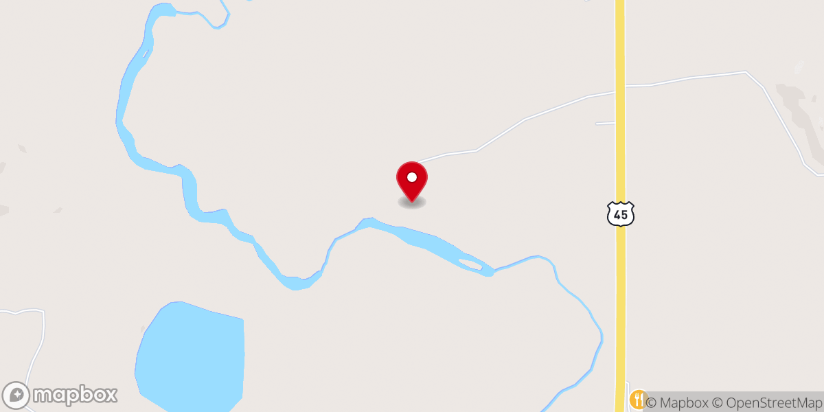 Map showing location of Land O'Lakes Bible Church