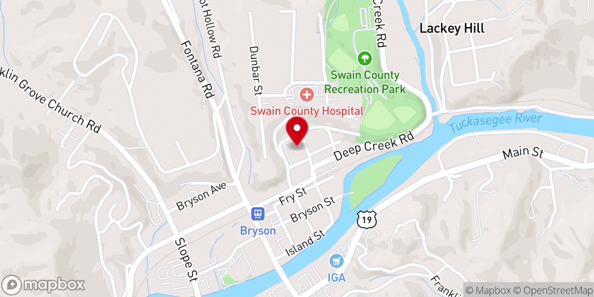 Map showing location of First Baptist Church