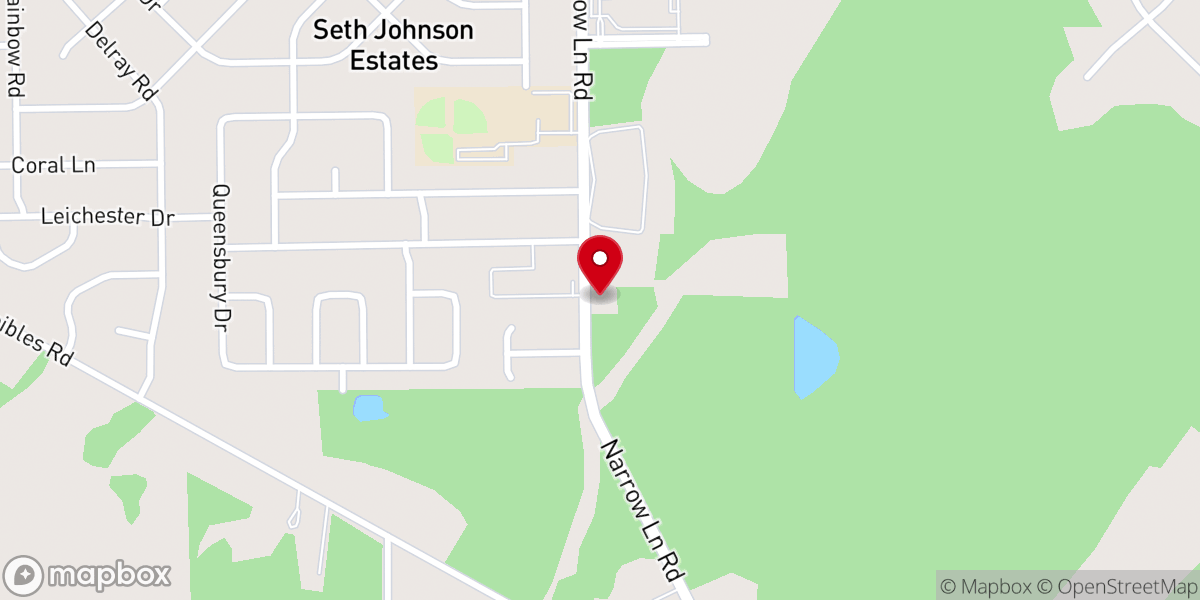 Map showing location of Hope Ministry
