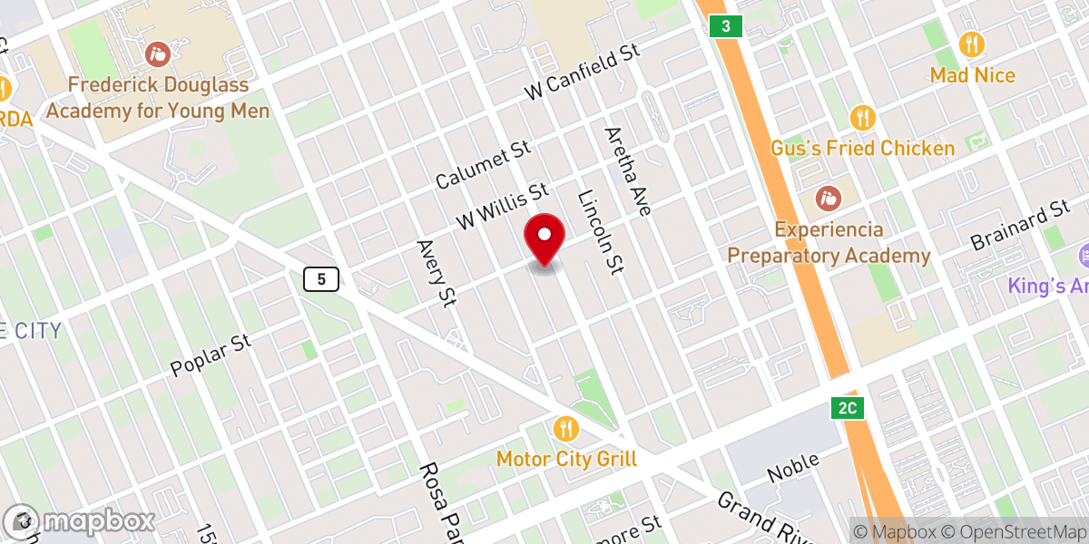 Map showing location of Tabernacle Of Life Ministries