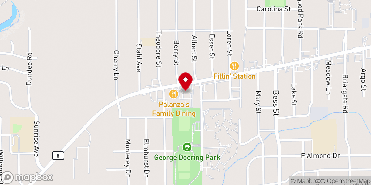 Map showing location of Ro-Land Manor Baptist Church