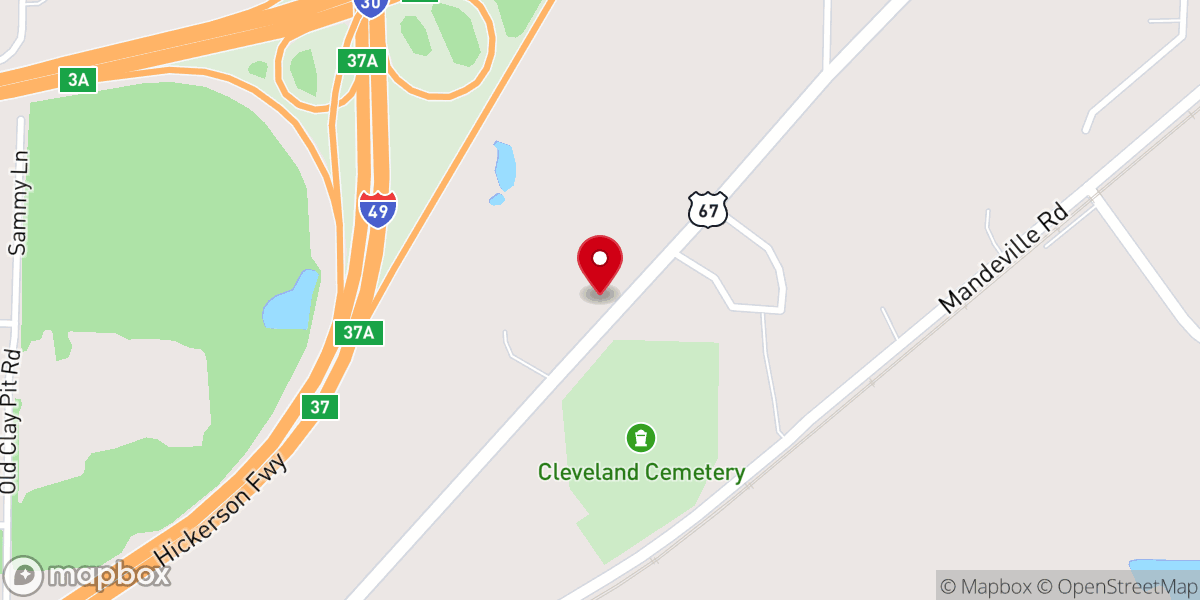 Map showing location of Lighthouse Baptist Fellowship