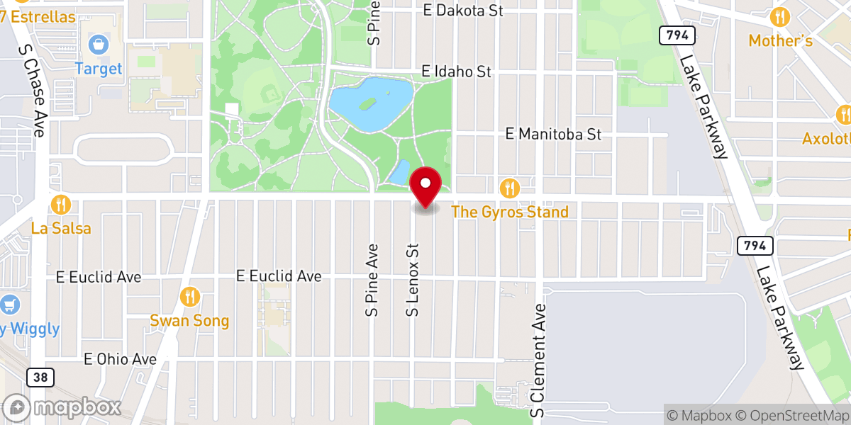 Map showing location of Christ Church UCC