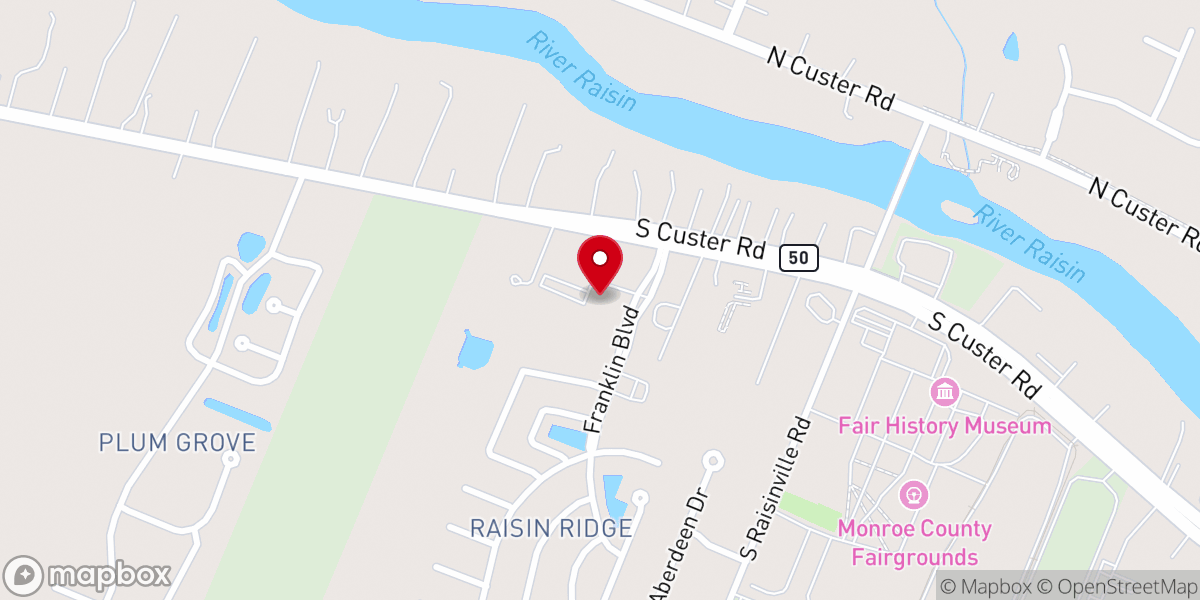 Map showing location of Monroe Alliance Church
