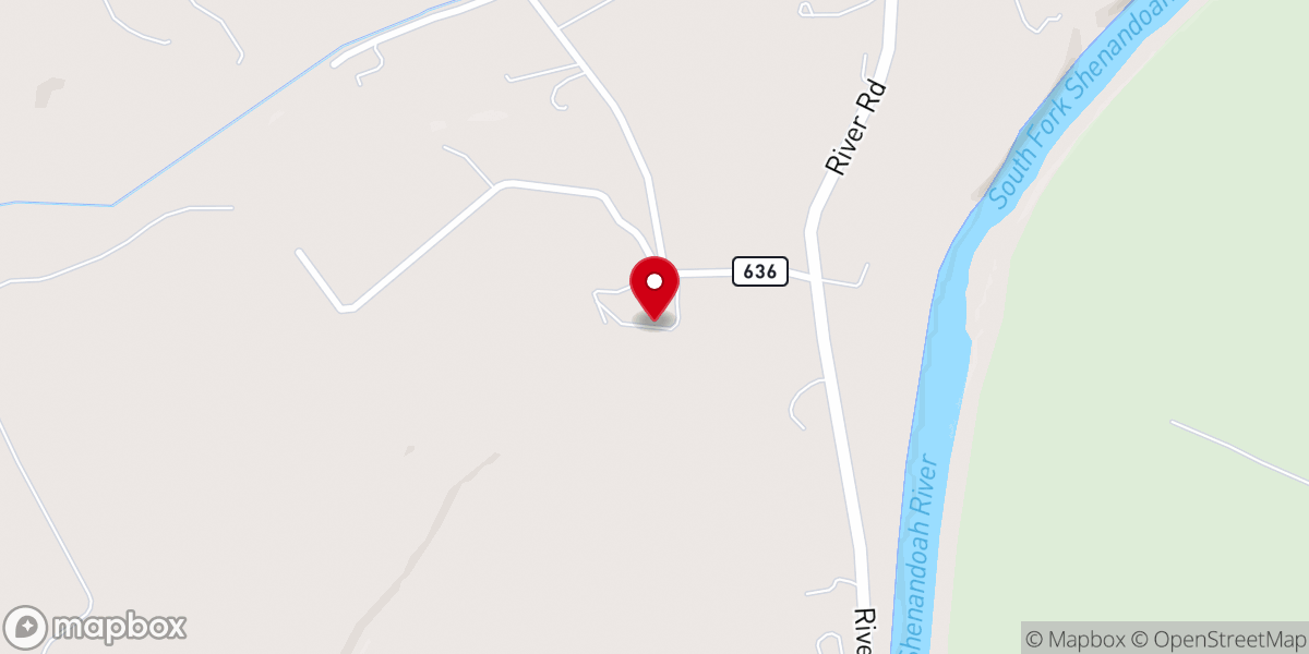 Map showing location of Bethel Bend Farm