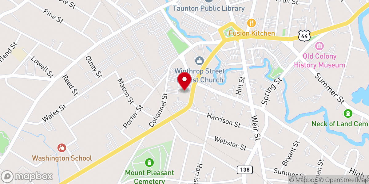 Map showing location of Baptist Church of All Nations