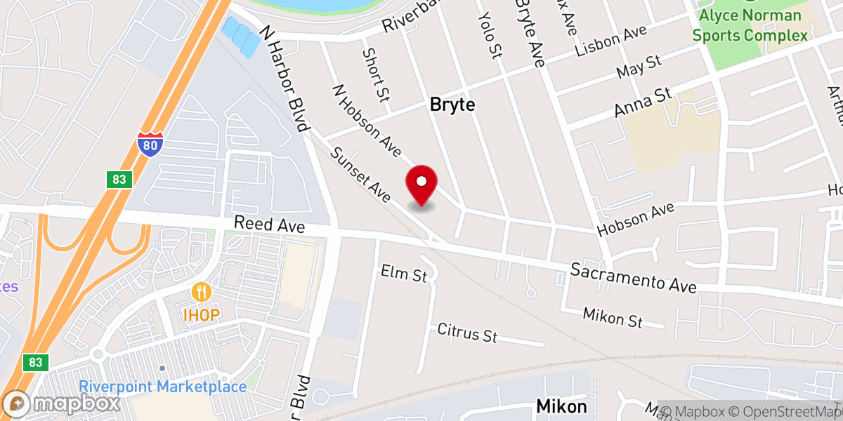 Map showing location of Joy Christian Ministries