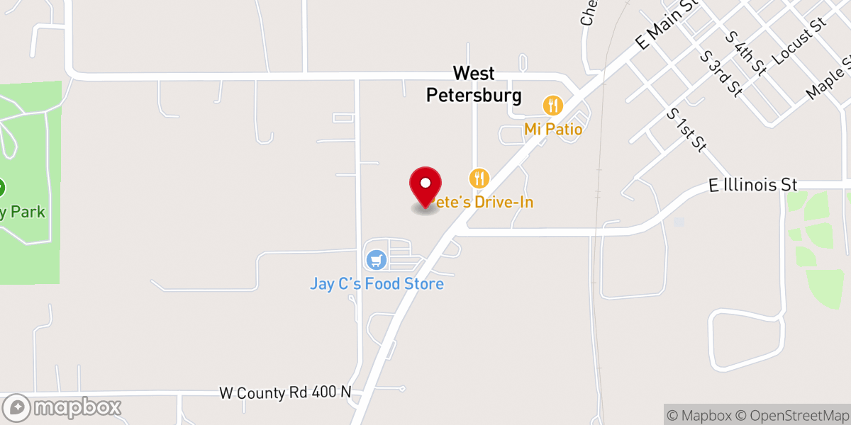 Map showing location of Immanuel Southern Baptist Church