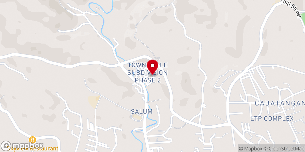 Map showing location of San Roque Parish