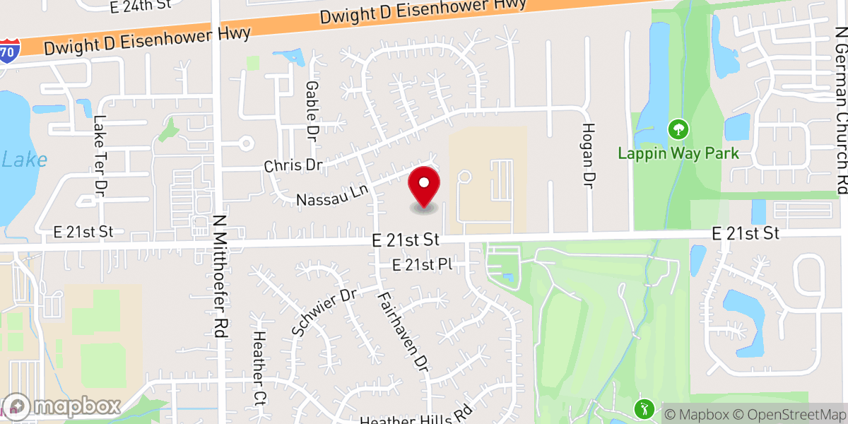 Map showing location of First Korean United Methodist Church