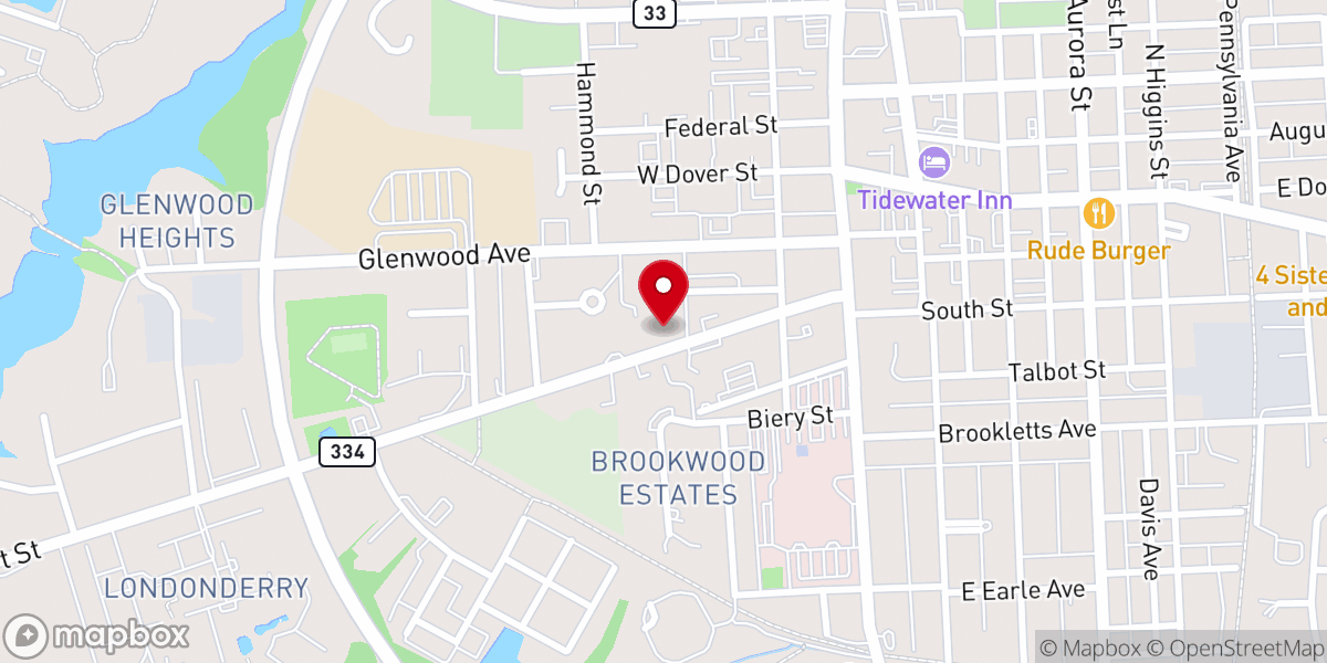 Map showing location of Mount Pisgah Holy Church