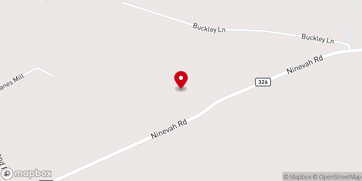 Map showing location of Buckmeadow Farms