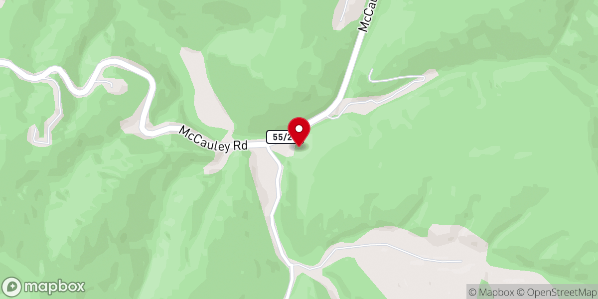 Map showing location of Evergreen Church