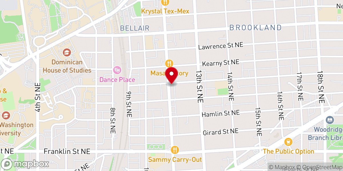 Map showing location of Grace United Baptist Church