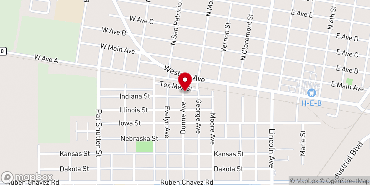 Map showing location of St Anthony's School