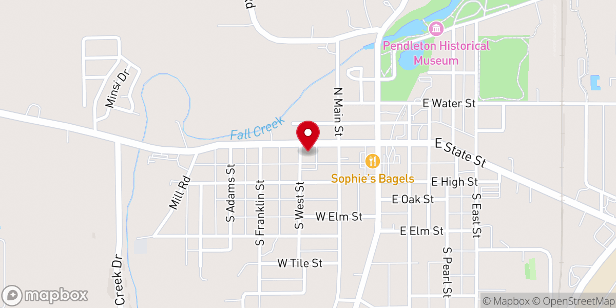 Map showing location of First United Methodist Church