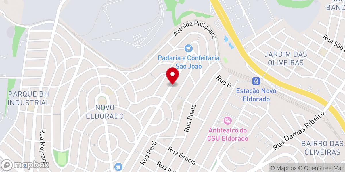 Map showing location of Comunidade Cristã Recomeçar
