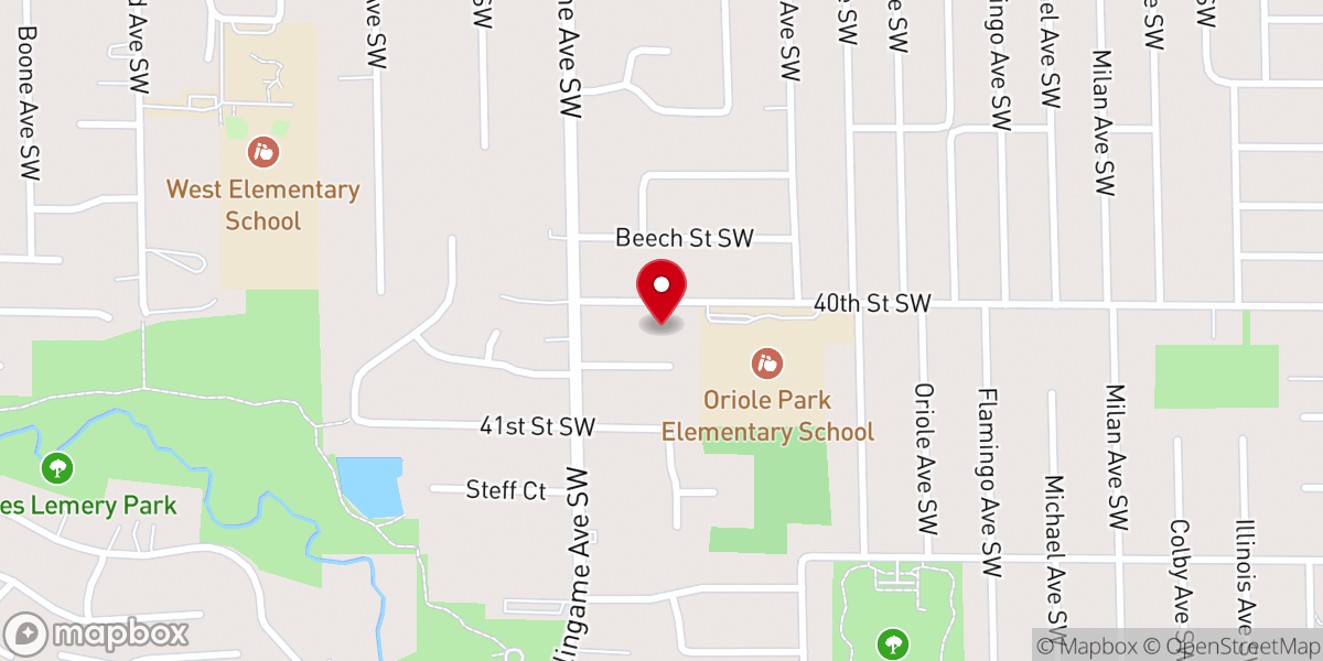 Map showing location of Crossroads Bible Church City Service - Wyoming