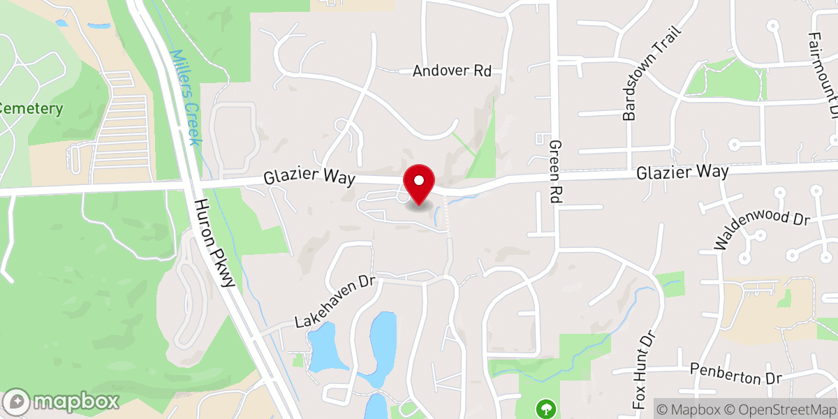 Map showing location of Grace Church - Ann Arbor North