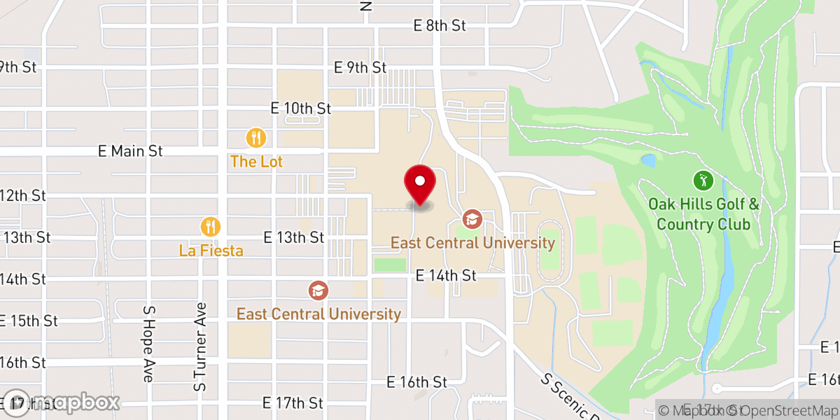 Map showing location of Kathryn P. Boswell Memorial Chapel