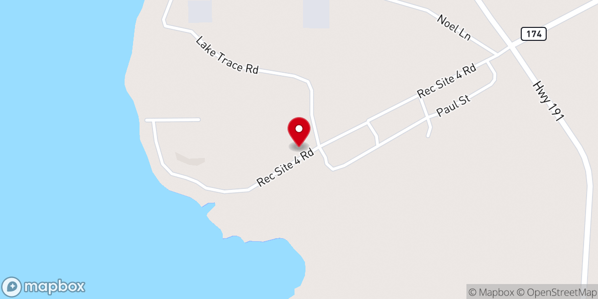 Map showing location of Lakeside Church