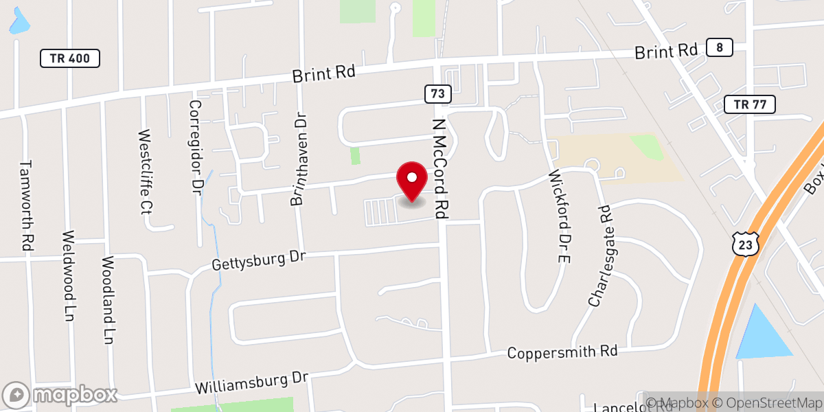 Map showing location of Five Lakes Church | Life Center