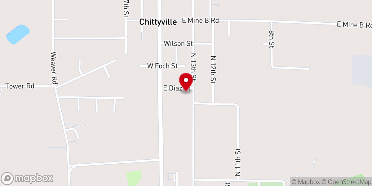 Map showing location of Herrin Free Methodist Church