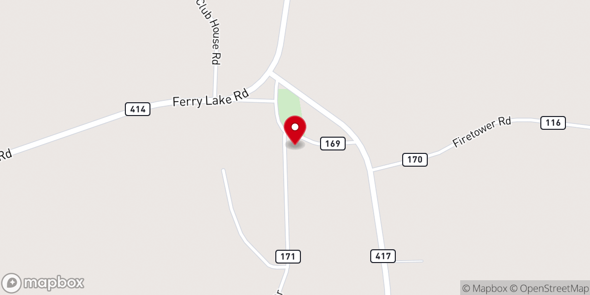 Map showing location of Turner Primitive Baptist Church