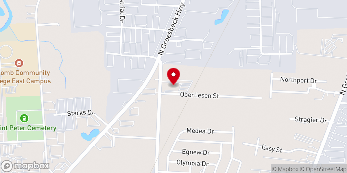 Map showing location of First Baptist Church