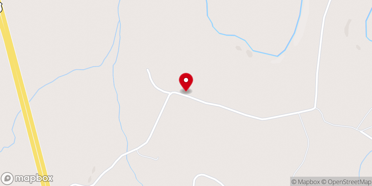 Map showing location of Copper Mines Freewill Baptist Church