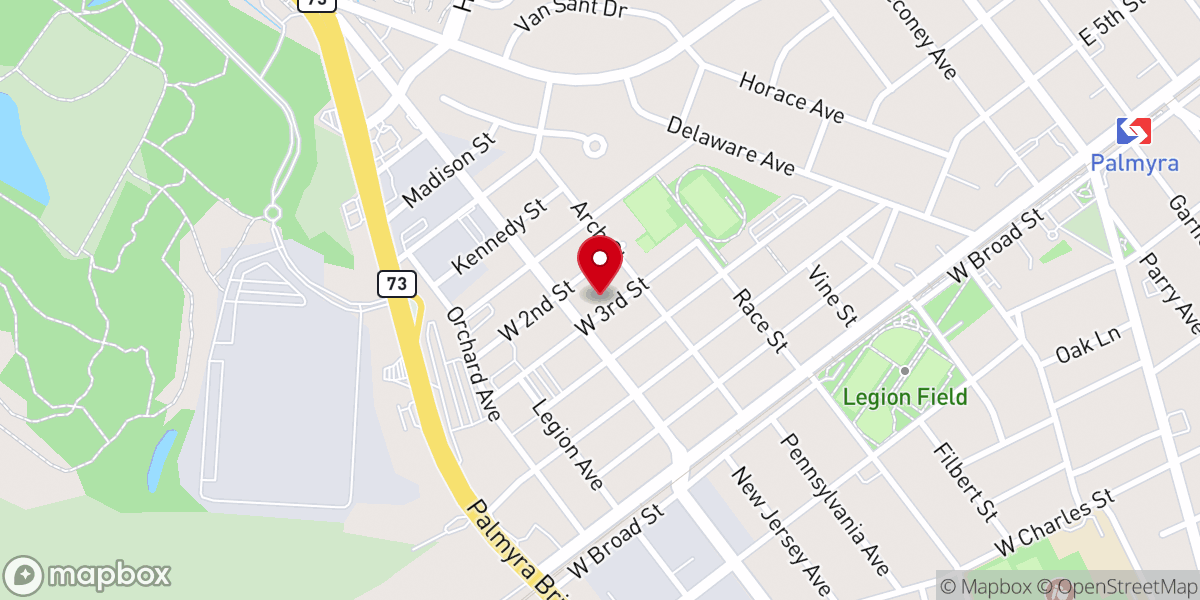 Map showing location of Saint Paul U.A.M.E. Church