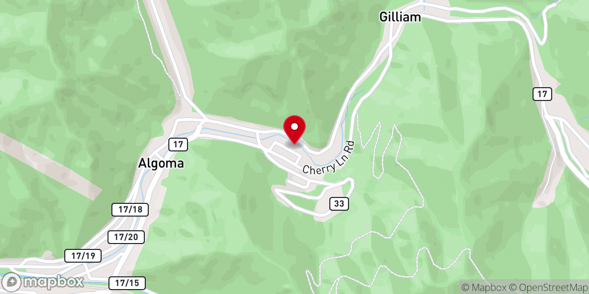 Map showing location of Little Rock Church