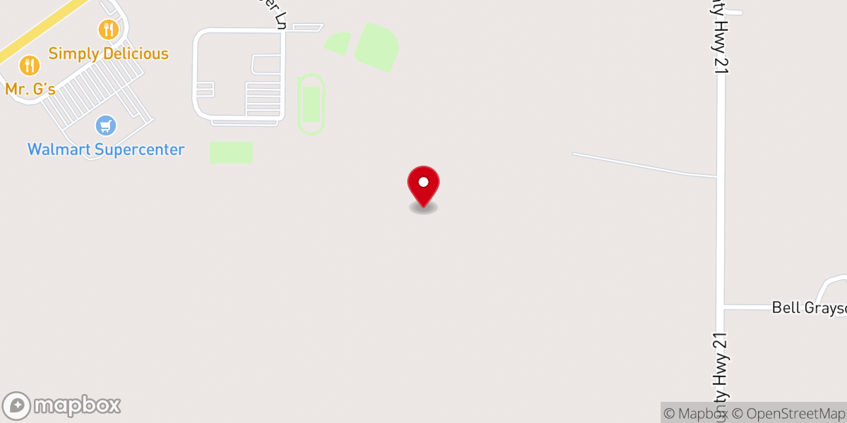 Map showing location of Church Aflame World Outreach Ministries Inc