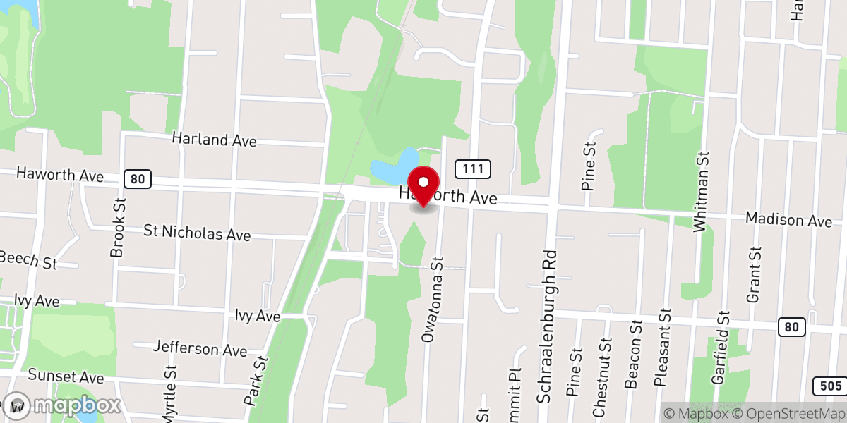Map showing location of First Congregational United