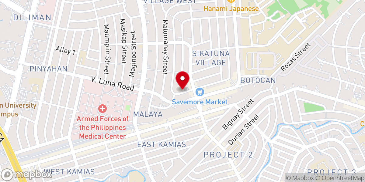 Map showing location of Parish of the Lord of Divine Mercy - Sikatuna (Diocese of Cubao)