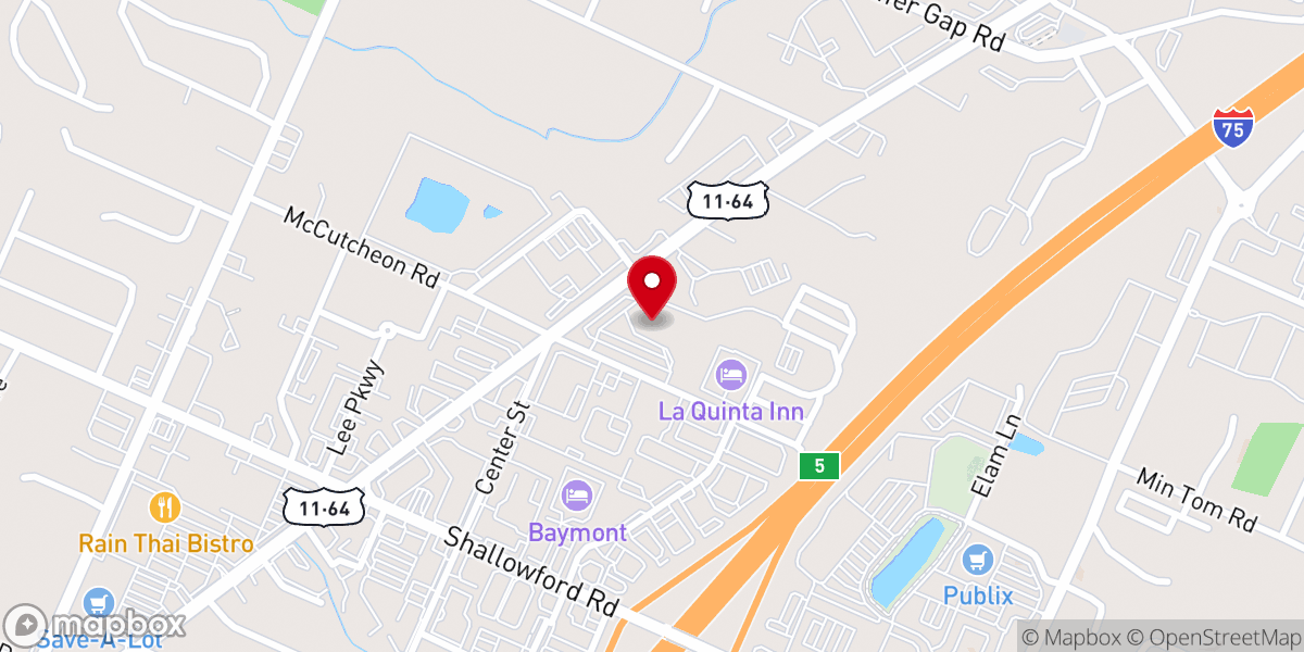 Map showing location of Iglesia de Dios Transformación