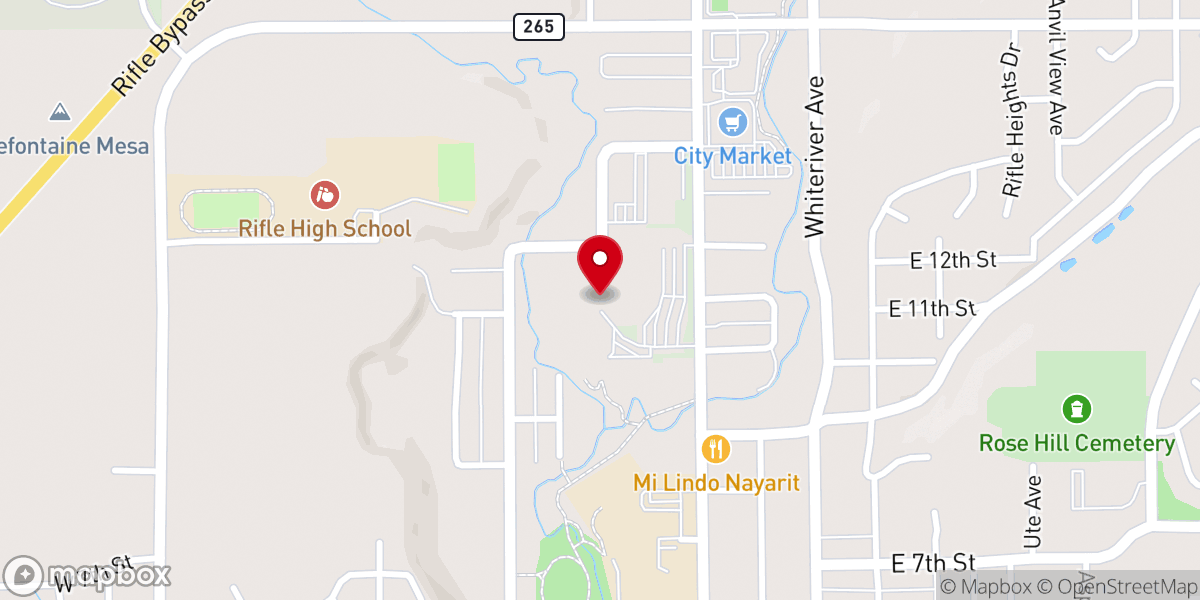 Map showing location of Garfield County Fairgrounds & Events Center