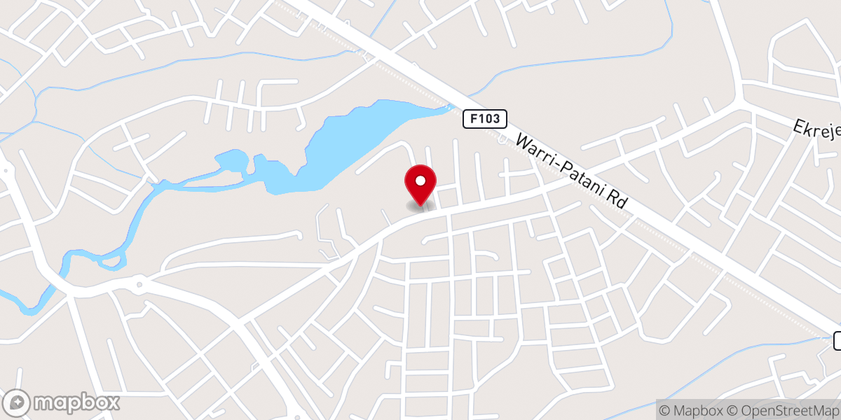 Map showing location of United Believers Mission