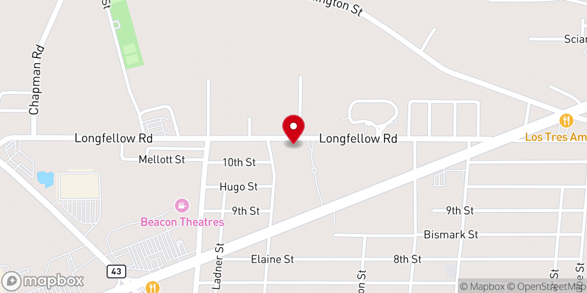 Map showing location of His Hand & Feet Ministries Inc