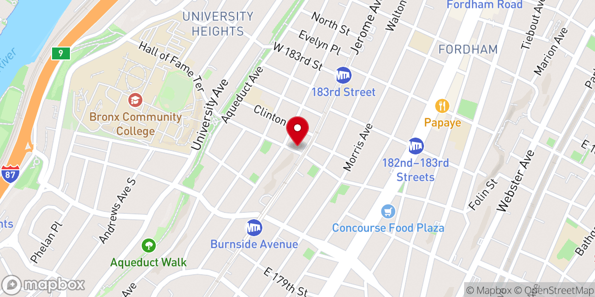 Map showing location of Ebenezer Assembly Of God