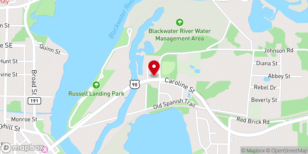 Map showing location of Refuge Church
