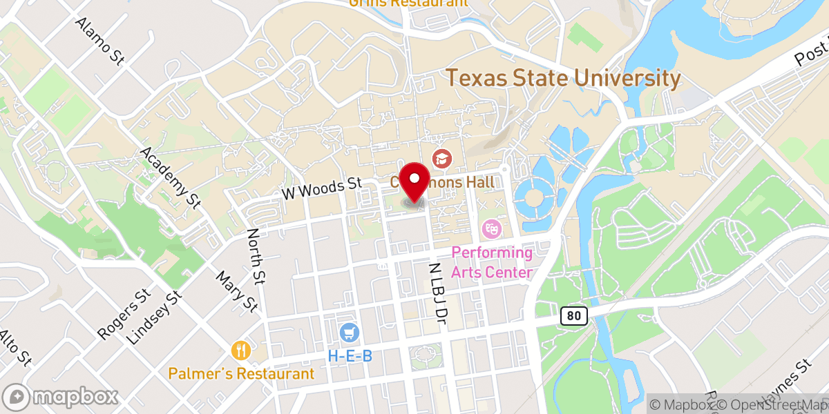 Map showing location of Our Lady of Wisdom Roman Catholic University Parish