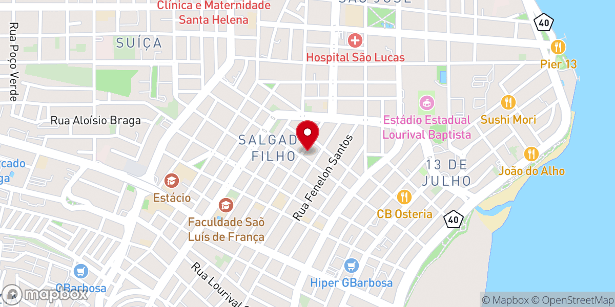 Map showing location of Sao Lucas