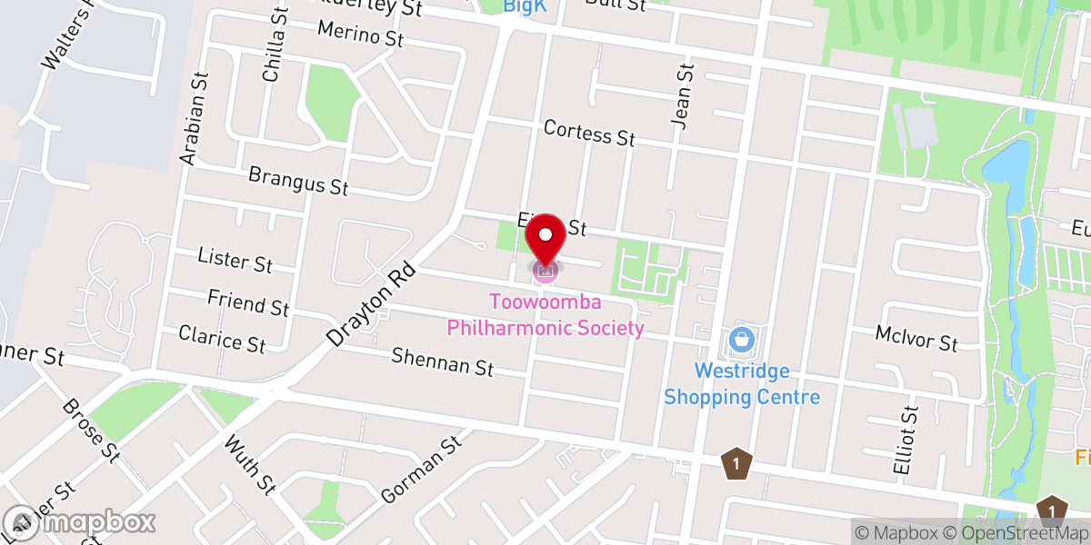 Map showing location of Eastgate Bible Church