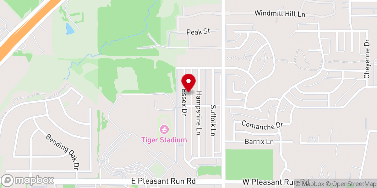 Map showing location of Dallas Community Fellowship