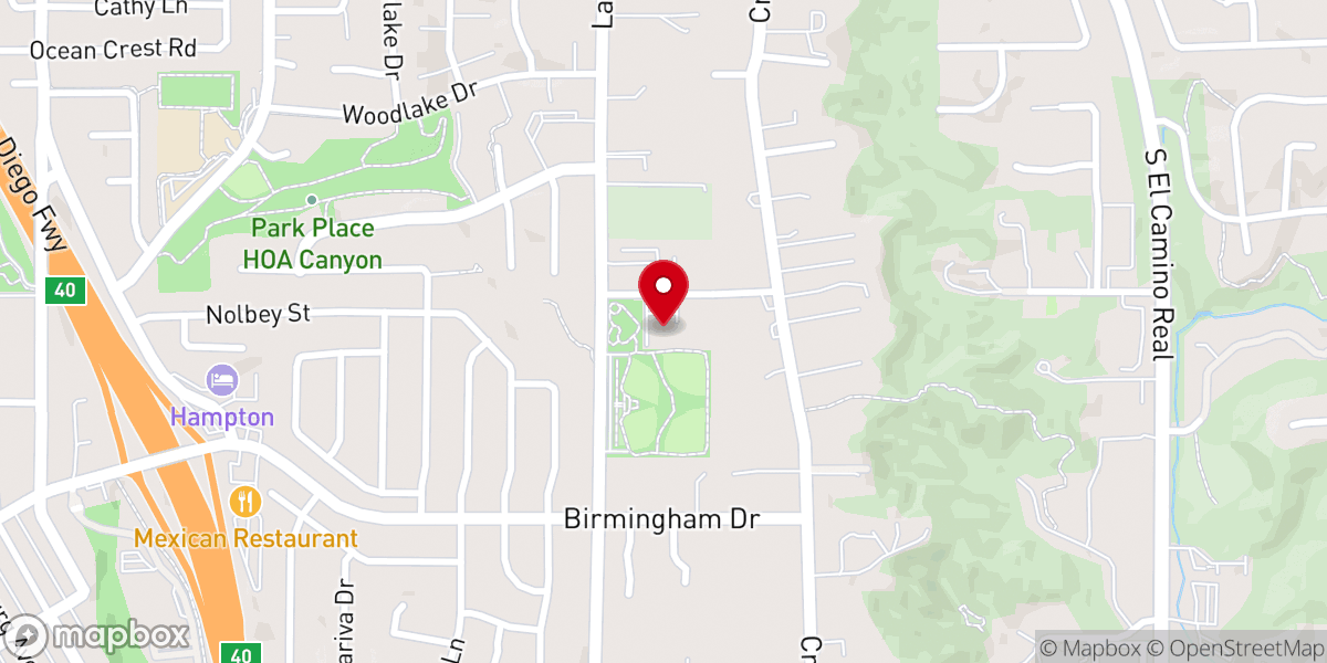 Map showing location of Seaside Center for Spiritual Living